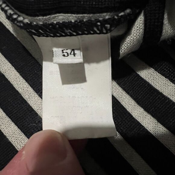 Valentino Boutique Italy Striped Knit Sweater 54 XL Wool Cotton - Picture 4 of 11